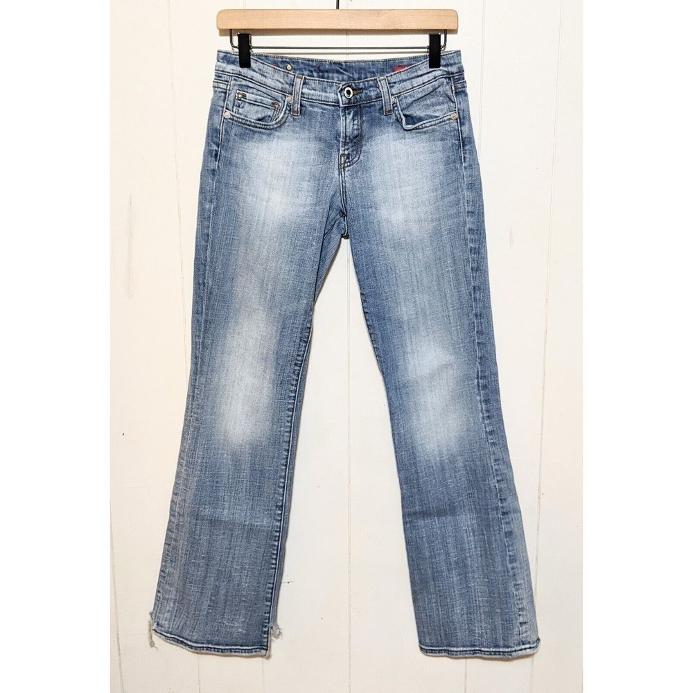 Vigoss Jeans Womens 5 Blue Venice Bootcut Low Rise Stretch Light Denim Juniors